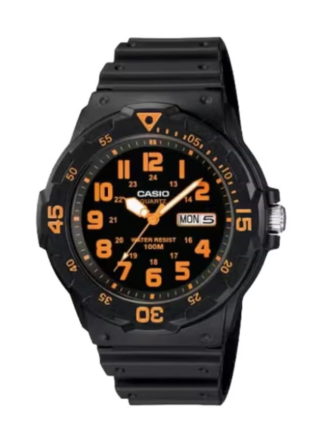 ساعة يد أنالوج للرجال من الراتنج MRW-200H-4B - 44.6 مم